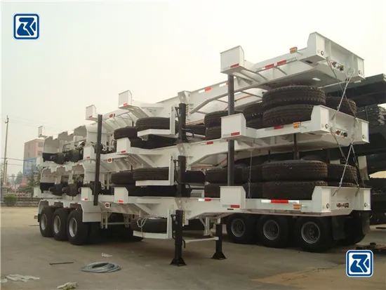 Patec Brand Container Chassis Trailer 40FT 3 Axles Skeleton Trailer 40tons 50tons Skeleton Container Semi Trailer for Transporting Containers