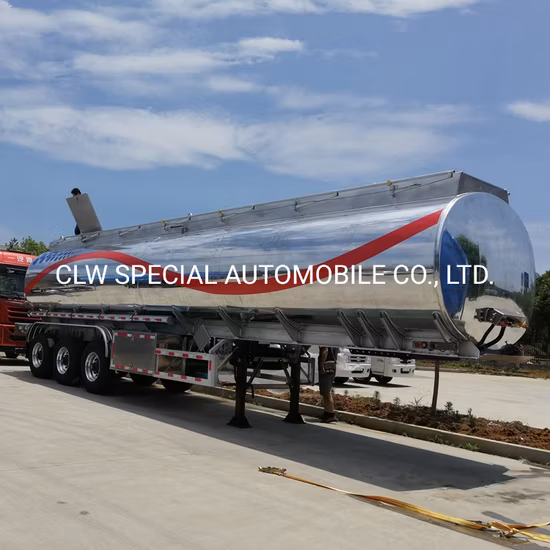 3 assi 36000L/42000L/43000L in acciaio al carbonio/acciaio inossidabile/cisterna in lega di alluminio/semirimorchio per camion cisterna per trasporto di petrolio/carburante/diesel/benzina/greggio/acqua/latte